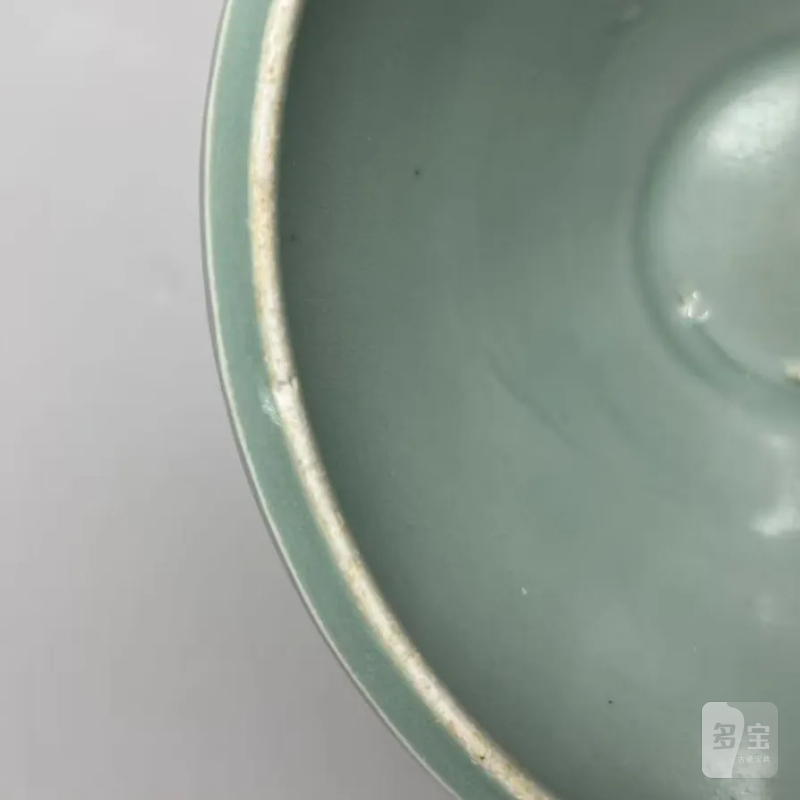 明代 龙泉窑粉青釉莲瓣钵 - 图5